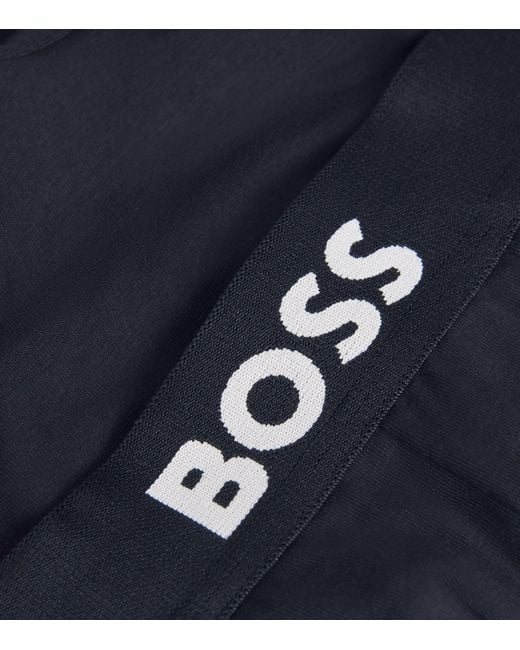 Boss Blue Organic Cotton Stretch Boxer Briefs for men