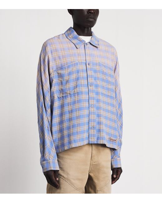 Represent Blue Santa Monica Flannel Shirt for men