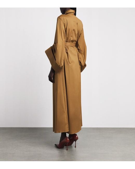 Palmer//Harding Natural Cotton-Blend Intention Maxi Shirt Dress