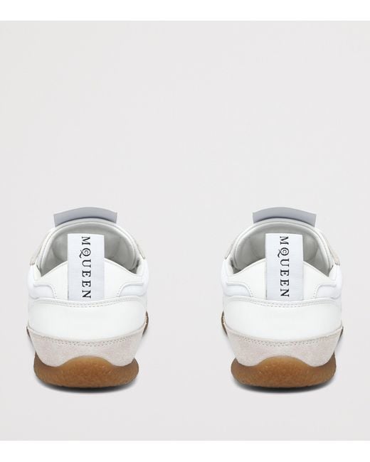 McQueen White Leather Ec1 Sneakers