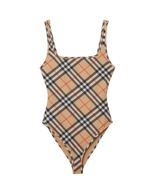 Burberry Natural Check Swimsuit