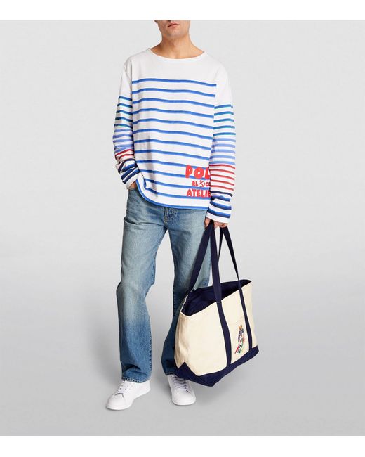 Polo Ralph Lauren Blue Multi Stripe Long-sleeve T-shirt for men