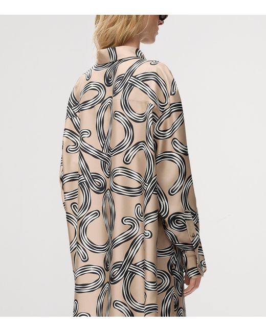 Loewe Gray X Paula's Ibiza Silk Oversized Shirt