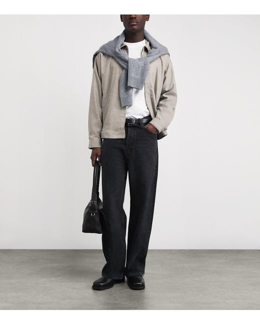 NN07 Gray Petrus Zip-Up Jacket for men