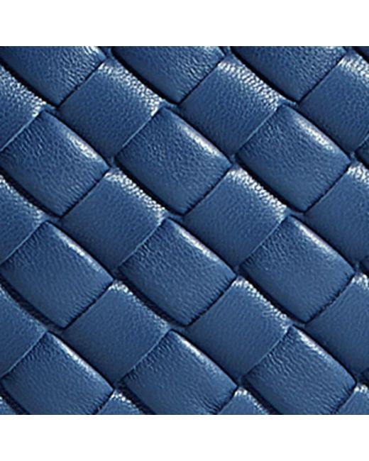 Bottega Veneta Blue Small Leather Veneta Shoulder Bag