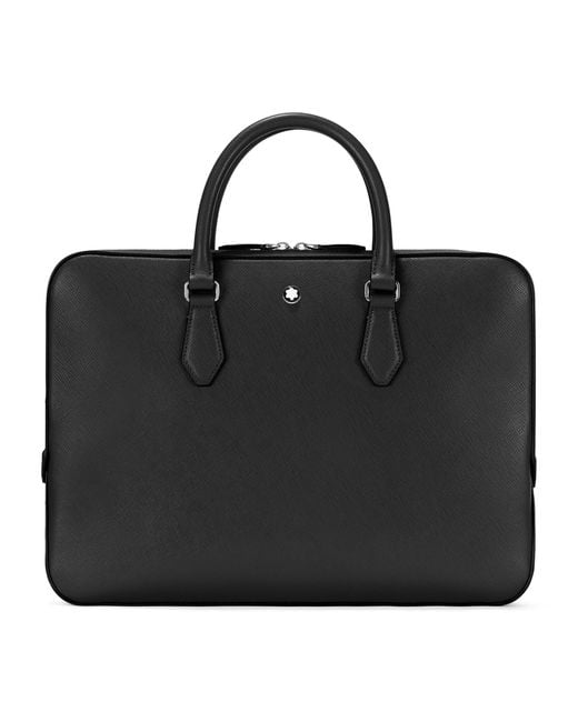 Montblanc Black Leather Sartorial Thin Document Case for men