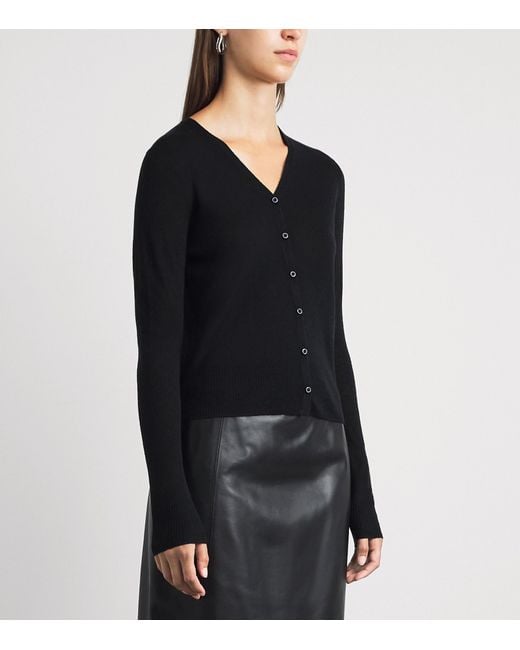 Vince Black Cashmere-Silk Cardigan