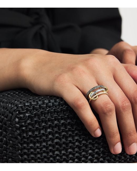 Spinelli Kilcollin Metallic Mixed And Diamond Scorpio Ring