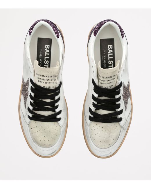 Golden Goose Deluxe Brand White Suede Ballstar Sneakers