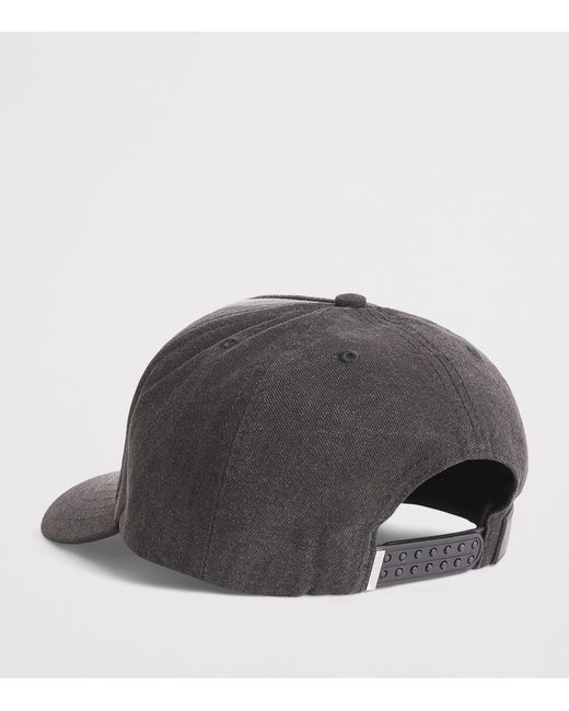 Amiri Gray Logo Script Baseball Cap for men