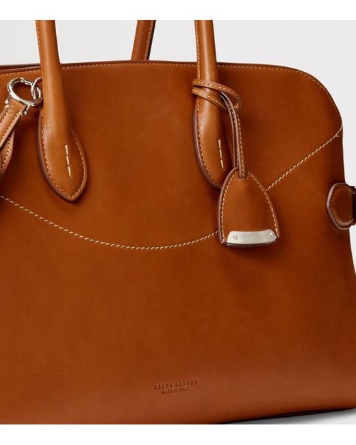 Ralph Lauren Brown Leather The Ralph Satchel