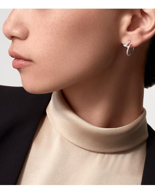Cartier White And Diamond Juste Un Clou Earrings