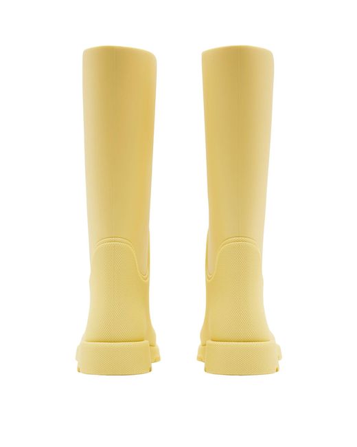 Burberry Yellow Rubber Marsh Boots