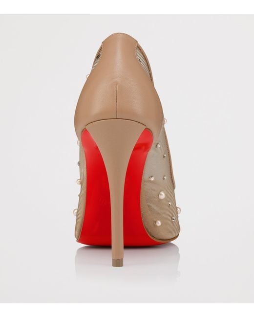 Christian Louboutin Natural Miss Z Degrastrass Leather Pumps 100