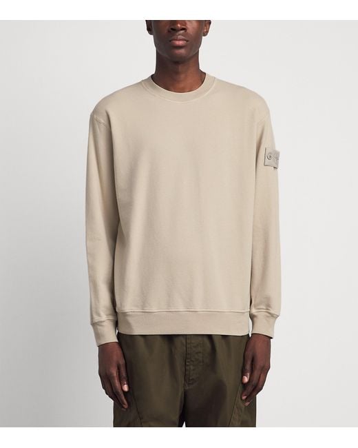 Stone Island Natural Cotton-Blend Ghost Sweatshirt for men
