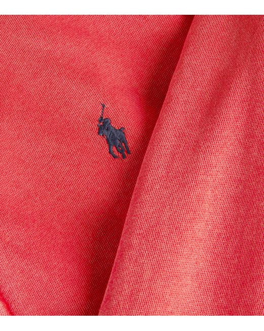 Polo Ralph Lauren Red Cotton Zip-up Hoodie for men