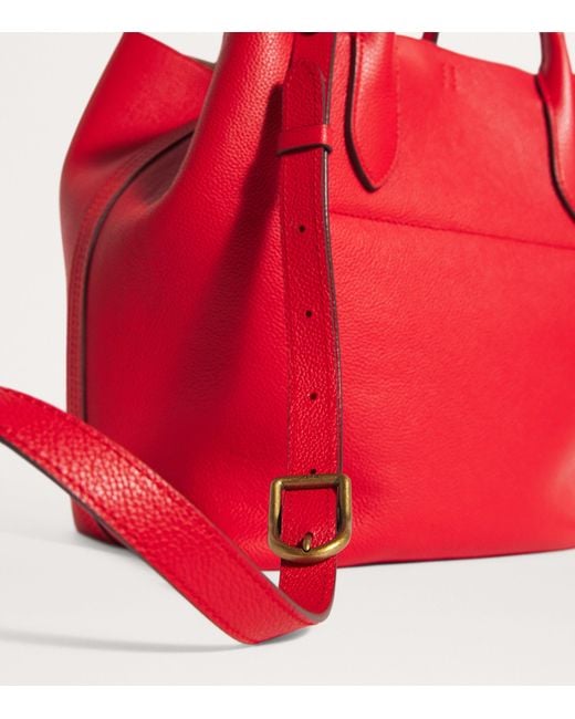 Polo Ralph Lauren Red Medium Reversible Bellport Tote Bag