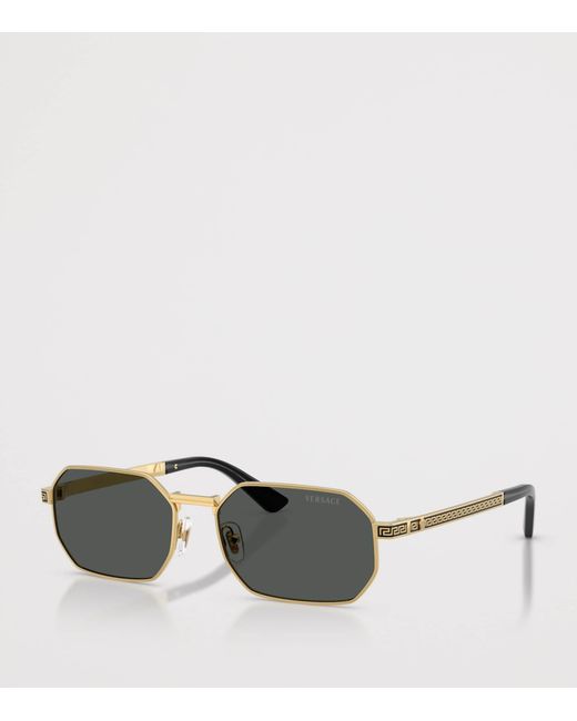 Versace Metallic Metal Ve2297 Rectangle Sunglasses for men