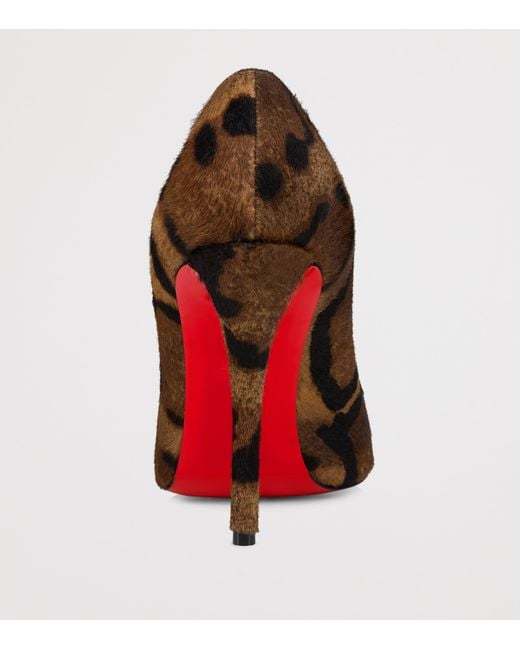 Christian Louboutin Brown Miss Z Pony Hair Pumps 100
