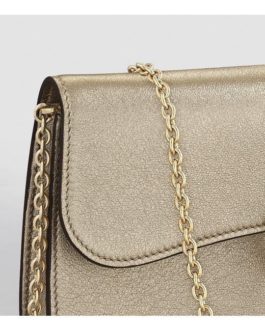 Cartier Natural Mini Metallic Leather Panthère De Cross-Body Bag