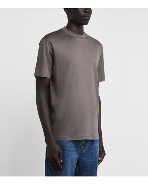 Emporio Armani Gray Eagle T-Shirt for men