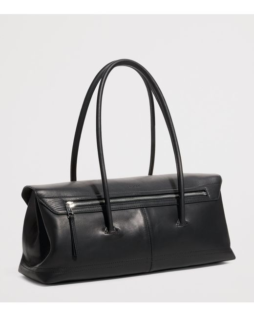 Lemaire Black Nappa Leather Gear Shoulder Bag