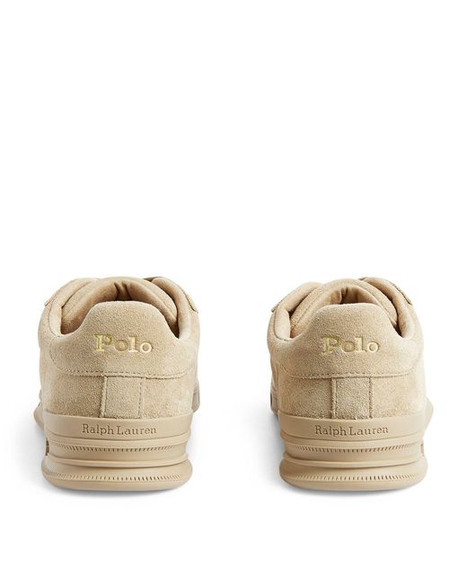 Polo Ralph Lauren Natural Suede Heritage Court Ii Sneakers for men