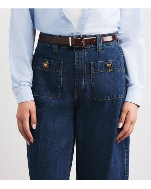 Sandro Brown Leather Belt