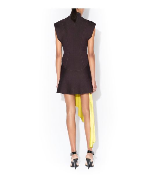 Alaïa Yellow Asymmetric Pointed Skirt