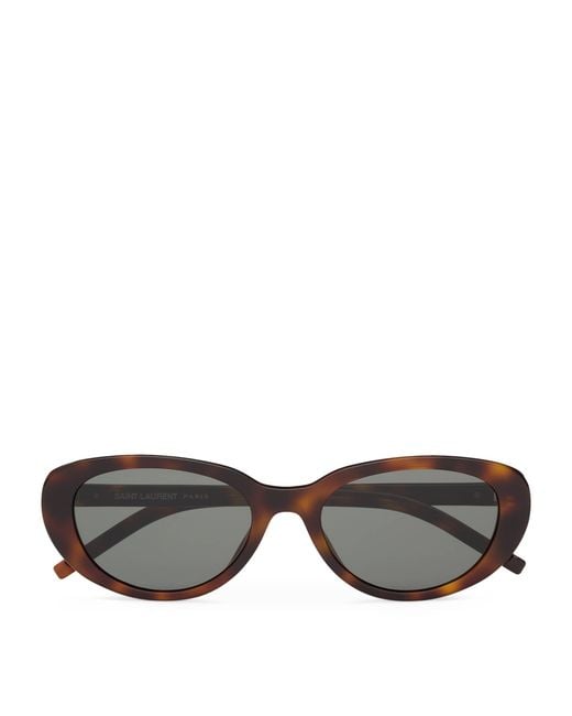 Saint Laurent Brown Acetate Sl M154 Sunglasses