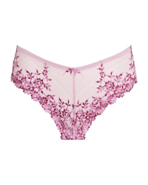 Wacoal Pink Embrace Lace Tanga Briefs