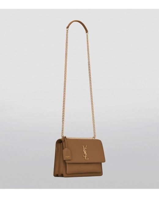Saint Laurent Natural Medium Sunset Shoulder Bag