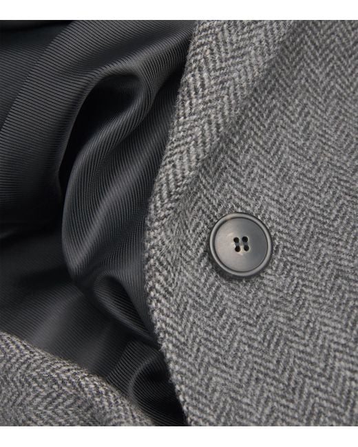 Weekend by Maxmara Gray Virgin Wool Tweed Blazer