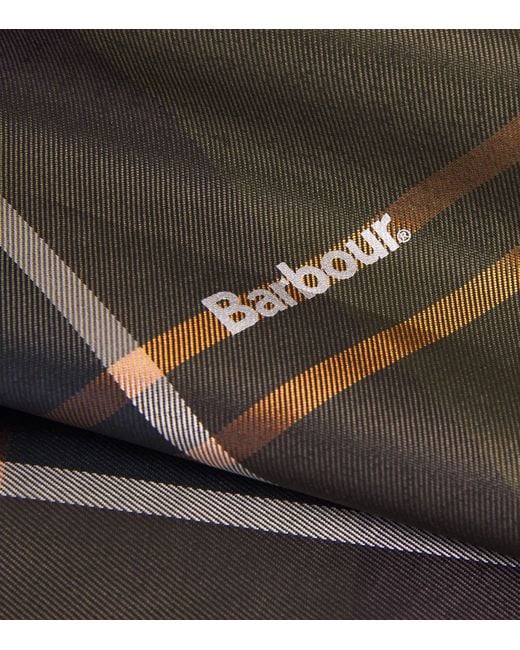 Barbour Black Tartan Showerproof Poncho for men