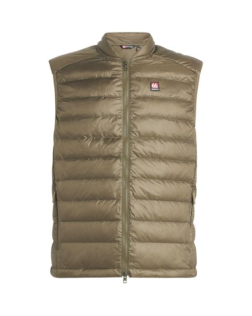 66 North Green Keilir Quilted Down Gilet for men