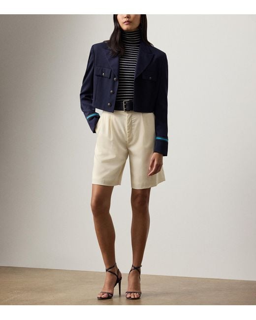 Ralph Lauren Natural Wool Minetta Shorts