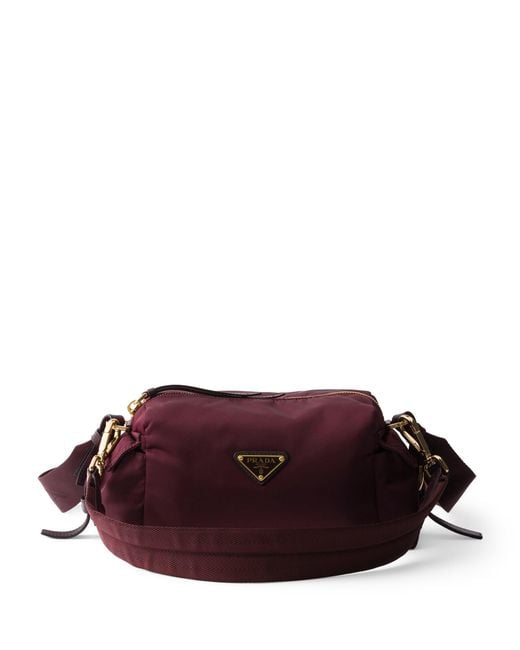 Prada Purple Small Re-Nylon & Leather Explore Bag