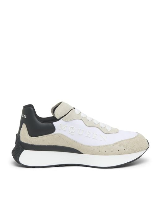 McQueen White Sprint Runner Sneakers for men