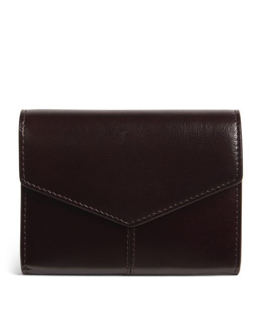 Sandro Black Leather Front-Flap Wallet