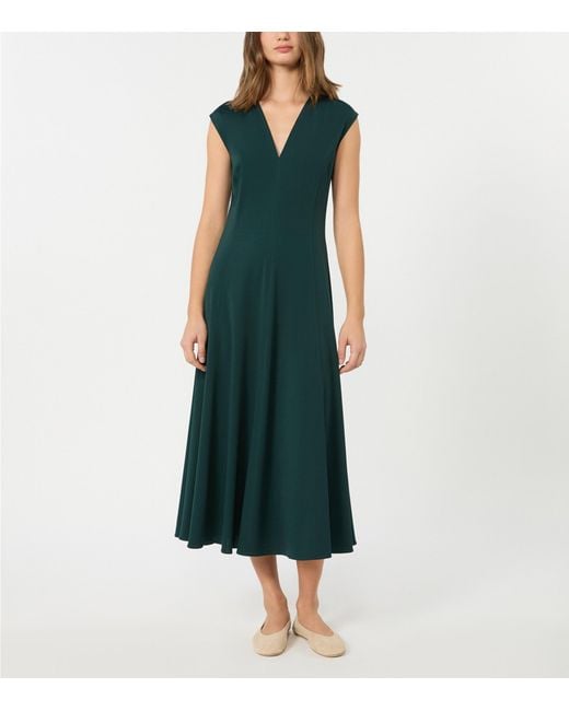 Weekend by Maxmara Green Jersey Midi Dress