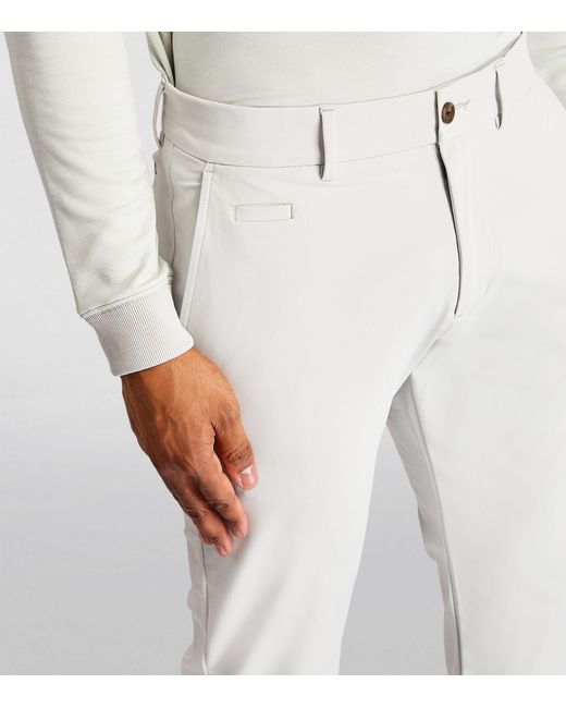Kjus White Super-stretch Ike Slim Trousers for men