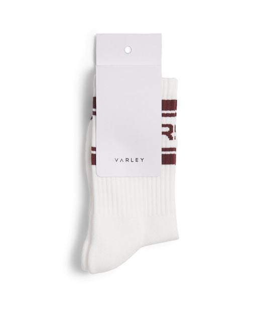Varley White Astley Active Socks