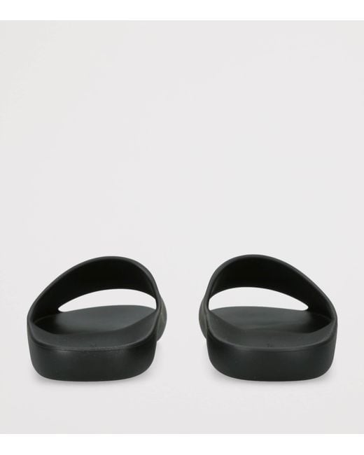 The Row Black Ama Rubber Slides