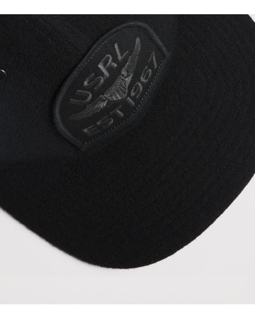 Polo Ralph Lauren Black Wool Insignia Cap for men