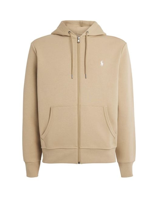 Polo Ralph Lauren Natural Cotton-Blend Logo Zip-Up Hoodie for men