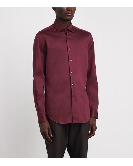 Pal Zileri Red Cotton Effortless Shirt for men