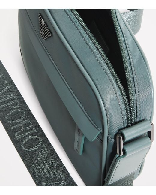 Emporio Armani Green Padded Camera Bag for men