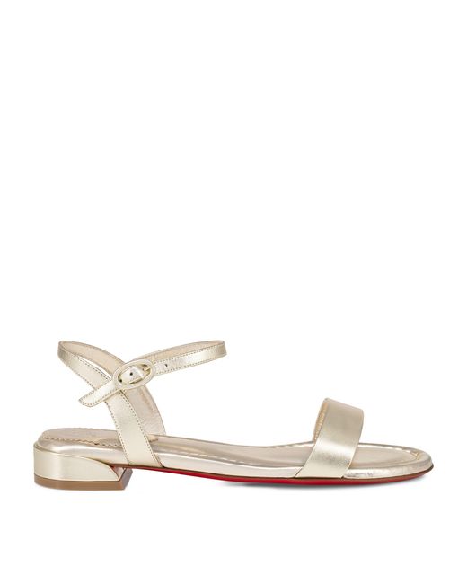 Christian Louboutin Natural Sweet Jane Leather Sandals