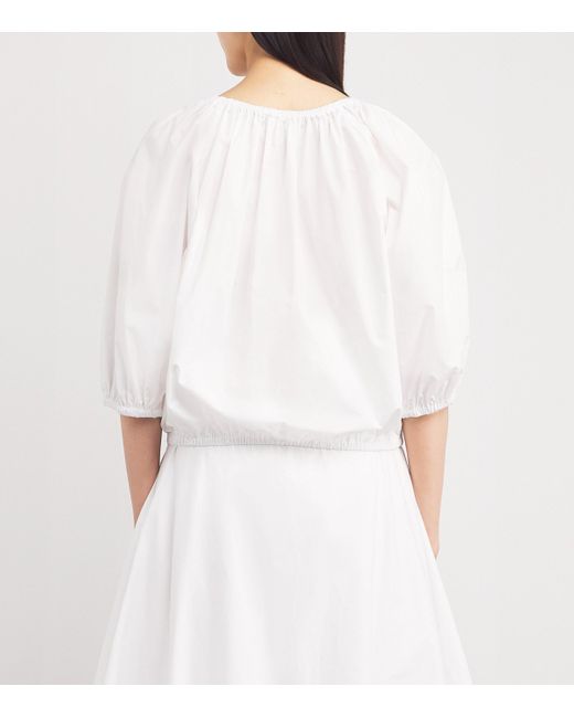 By Malene Birger White Organic Cotton Lelow Blouse