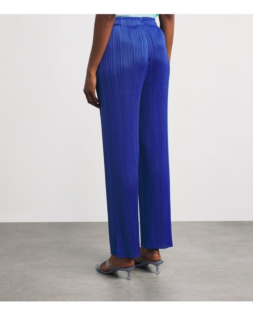 Pleats Please Issey Miyake Blue Monthly Colors May Trousers